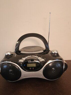 Craig Portable Boombox CD & AM/FM Radio Model #CD6961BT (Preowned)